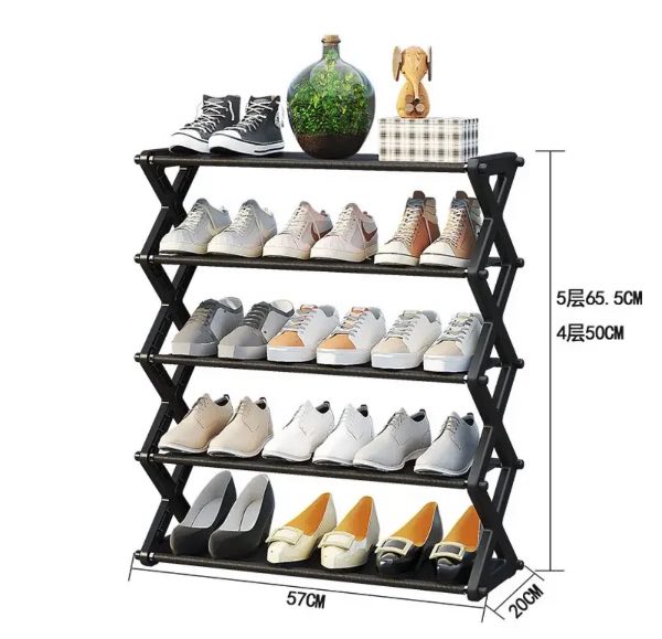 Zapatero Organizador 5 Niveles Tipo X – Ahorra Espacio 👟