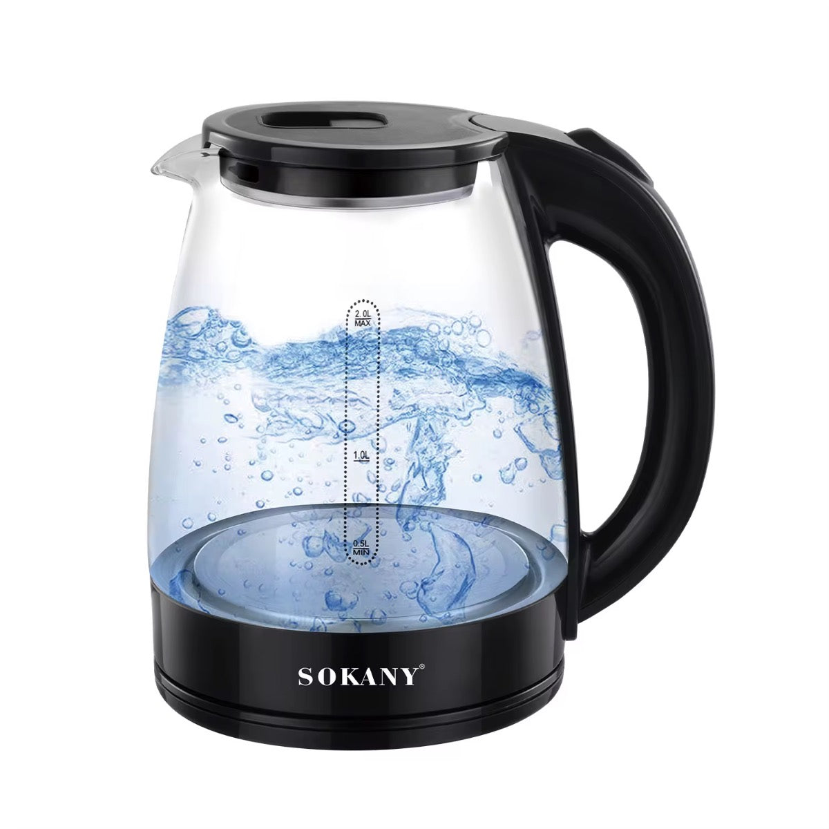 Hervidor Eléctrico SOKANY 2 Litros ☕ Agua Caliente Rápida y Fácil