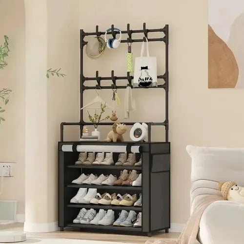 Zapatero Perchero 60cm Multifuncional 👟 Organiza tu Entrada con Estilo y Ahorra Espacio