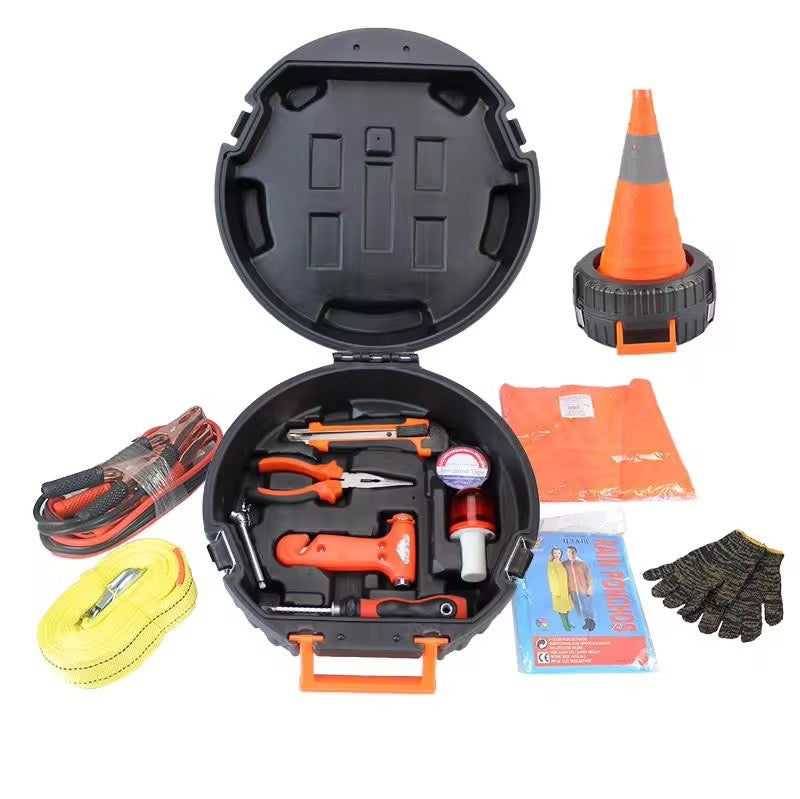 Kit de Carretera para Carro 🚗 Seguridad y Emergencia Completa en el Camino