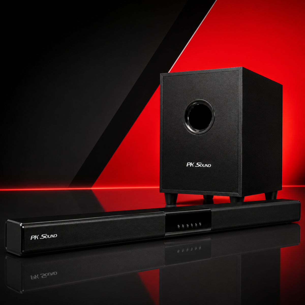 Barra de Sonido PK Sound S508 🔊 Sonido Potente 2.1 con Subwoofer Inalámbrico
