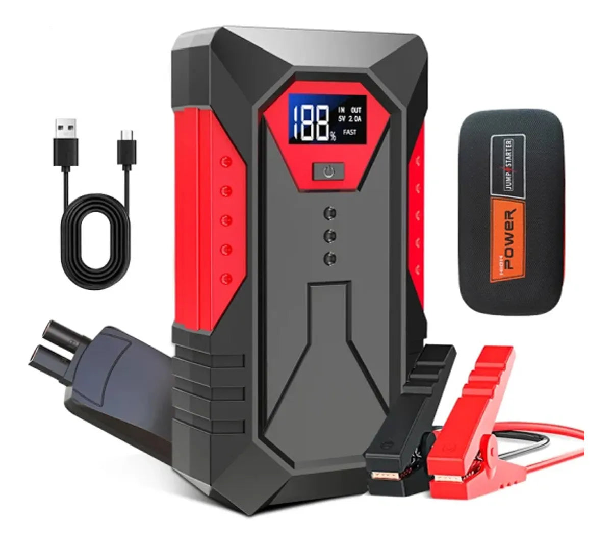 ⚡🚗 Arrancador de Batería Portátil 12V para Carro y Moto – Emergencia al Instante