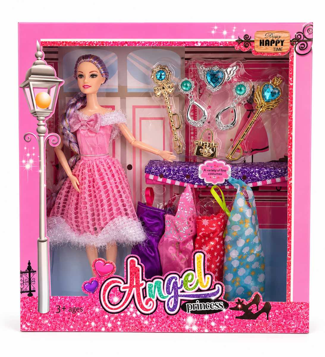 Muñeca Princesa con Vestidos y Accesorios 👑 Juego Infantil de Moda y Fantasía