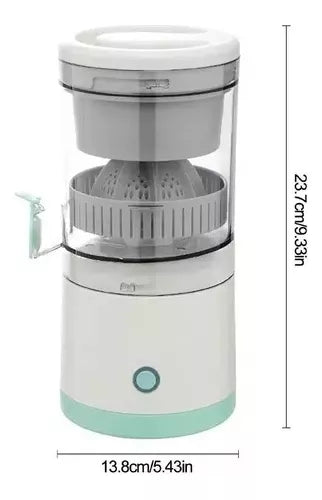 Exprimidor Saca Jugos Naranja Automatico Recargable Portatil Color Blanco