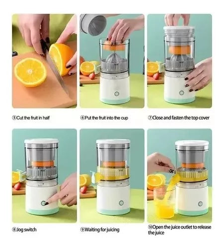 Exprimidor Eléctrico Recargable 🍊 Jugos Naturales en Segundos