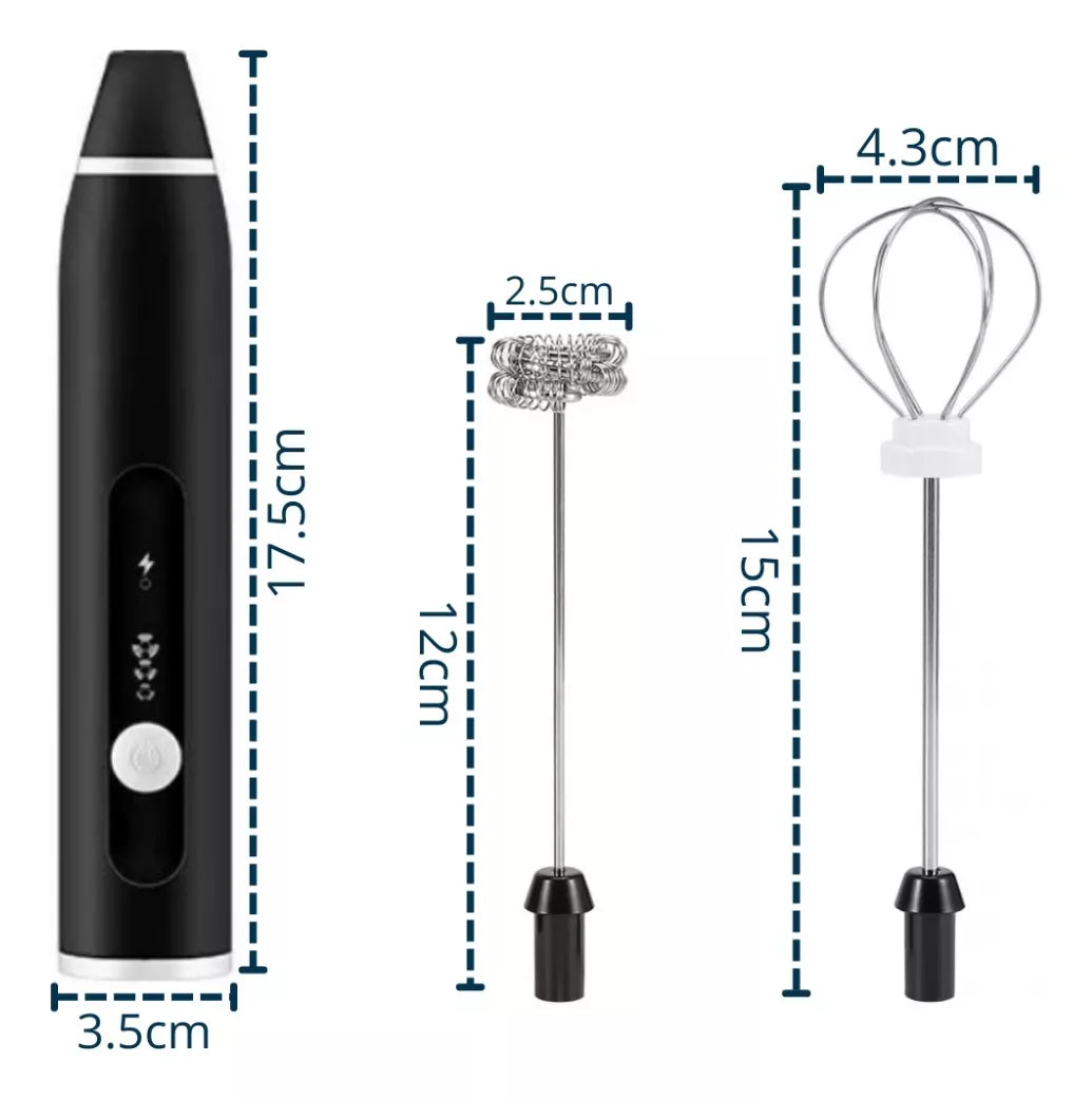 Batidor Eléctrico Portátil Mezclador Espuma Café Leche Huevo