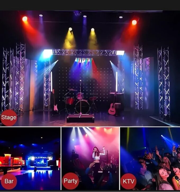 Luz LED RGB Multicolor para Fiestas 🎉 DJ, Eventos y Discoteca