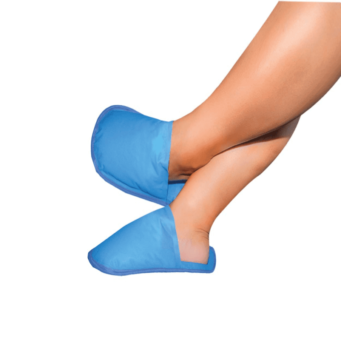 Pantuflas 2 en 1 terapia calor frio zapatones alivia dolor