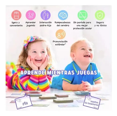 Lector Interactivo de Tarjetas Inglés/Español para Niños 🎧📚 | Aprendizaje Montessori