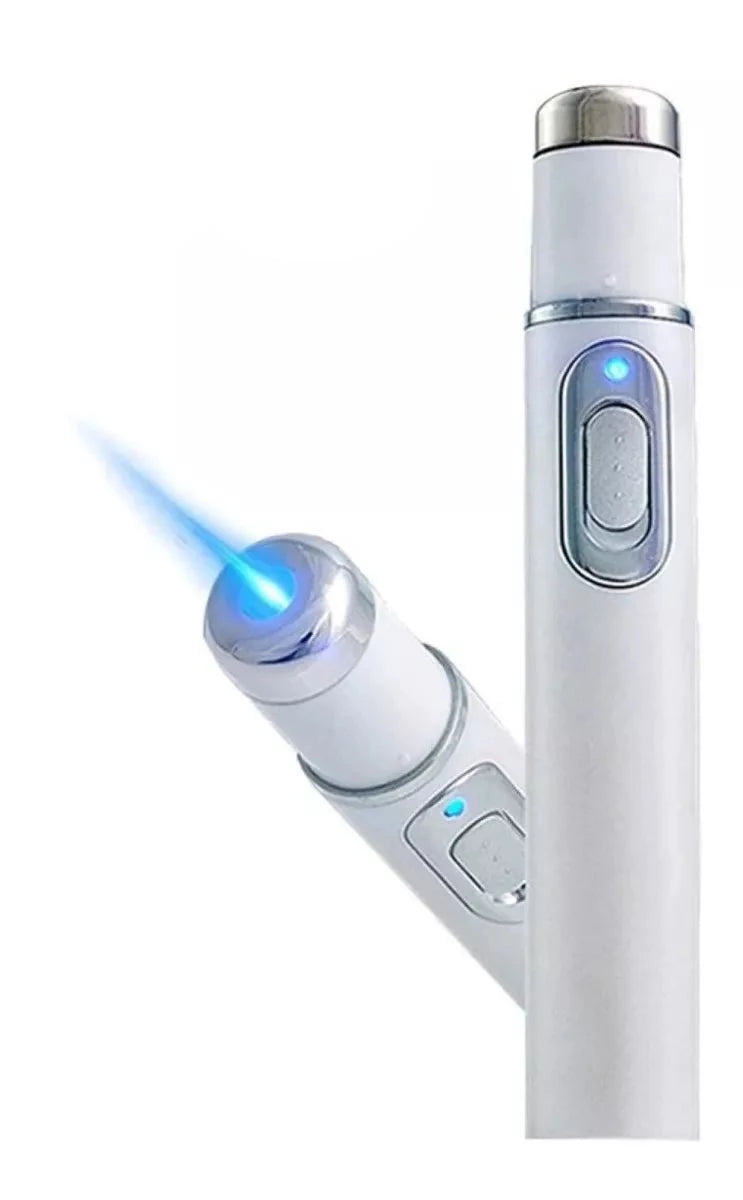 Lápiz Facial de Luz Azul 💆♀️ Reduce Acné, Arrugas y Cicatrices en Casa