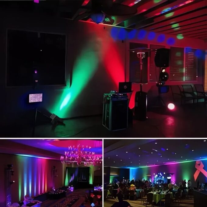 Luz LED RGB Multicolor para Fiestas 🎉 DJ, Eventos y Discoteca