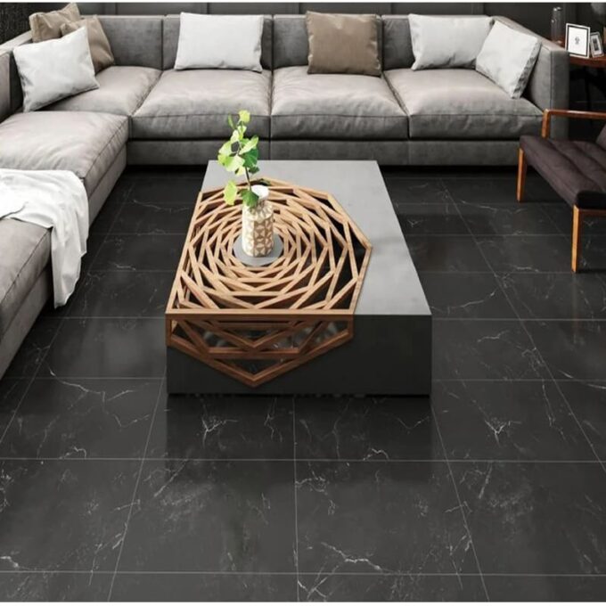 Azulejo adhesivo 30 x 30 negro marmolizado pegatina decorativa