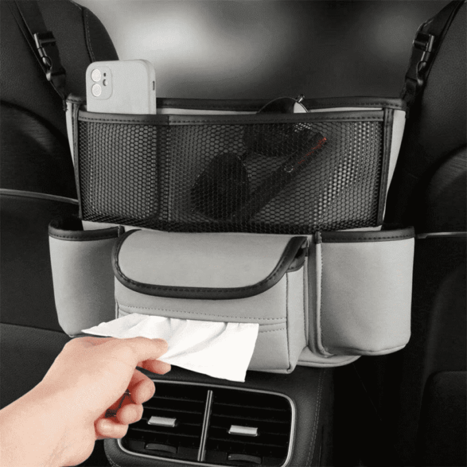 Organizador para Asiento de Auto 🚗 Mantén Todo Ordenado y a la Mano