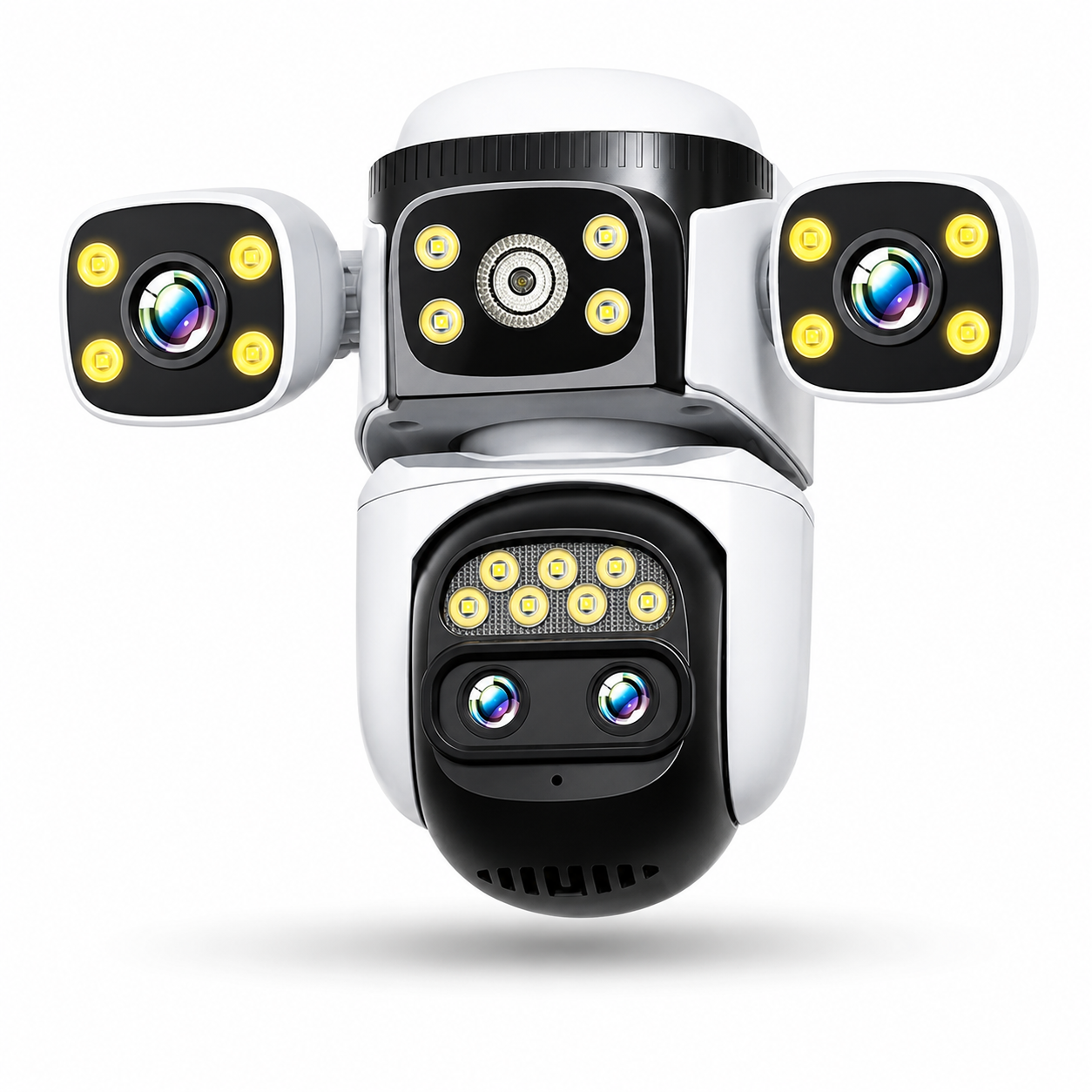 Cámara de Seguridad WiFi 3 Lentes PTZ 📷 Visión 360° y Control desde el Celular