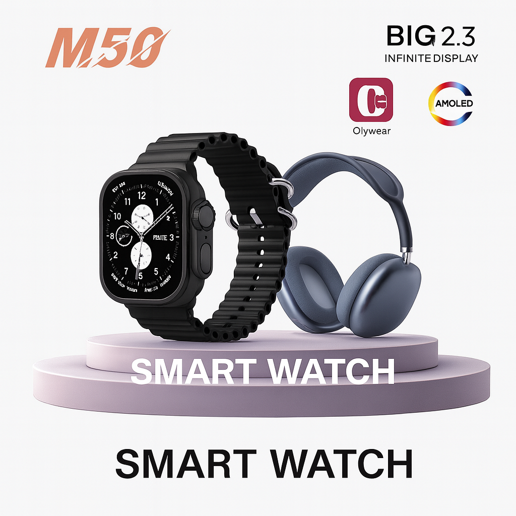 📦✨ Combo Smartwatch Hi Watch Ultra + Diadema Bluetooth 🎧 | Edición Premium