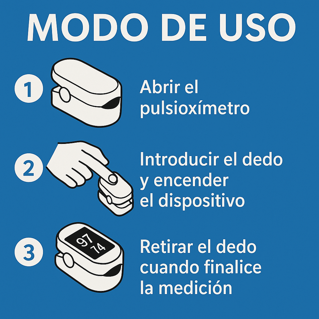 Oxímetro de Pulso Digital 🫀 Mide Oxígeno y Frecuencia Cardíaca
