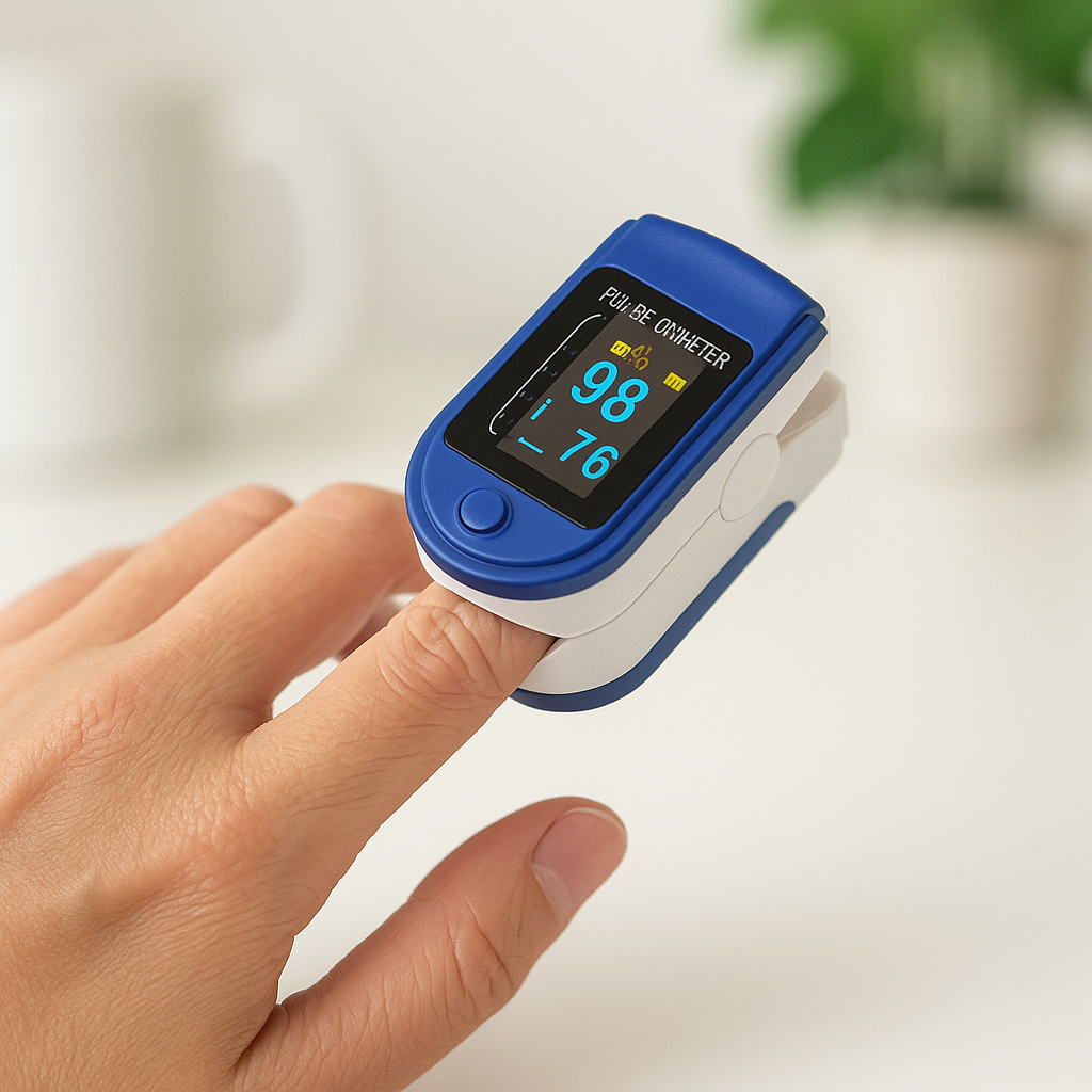 Pulso Oximetro Saturador Frecuencia Cardíaca con curva + Cordon