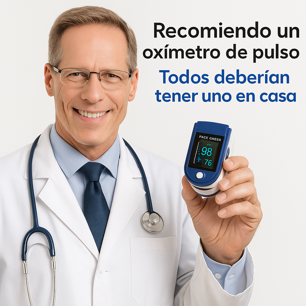 Oxímetro de Pulso Digital 🫀 Mide Oxígeno y Frecuencia Cardíaca
