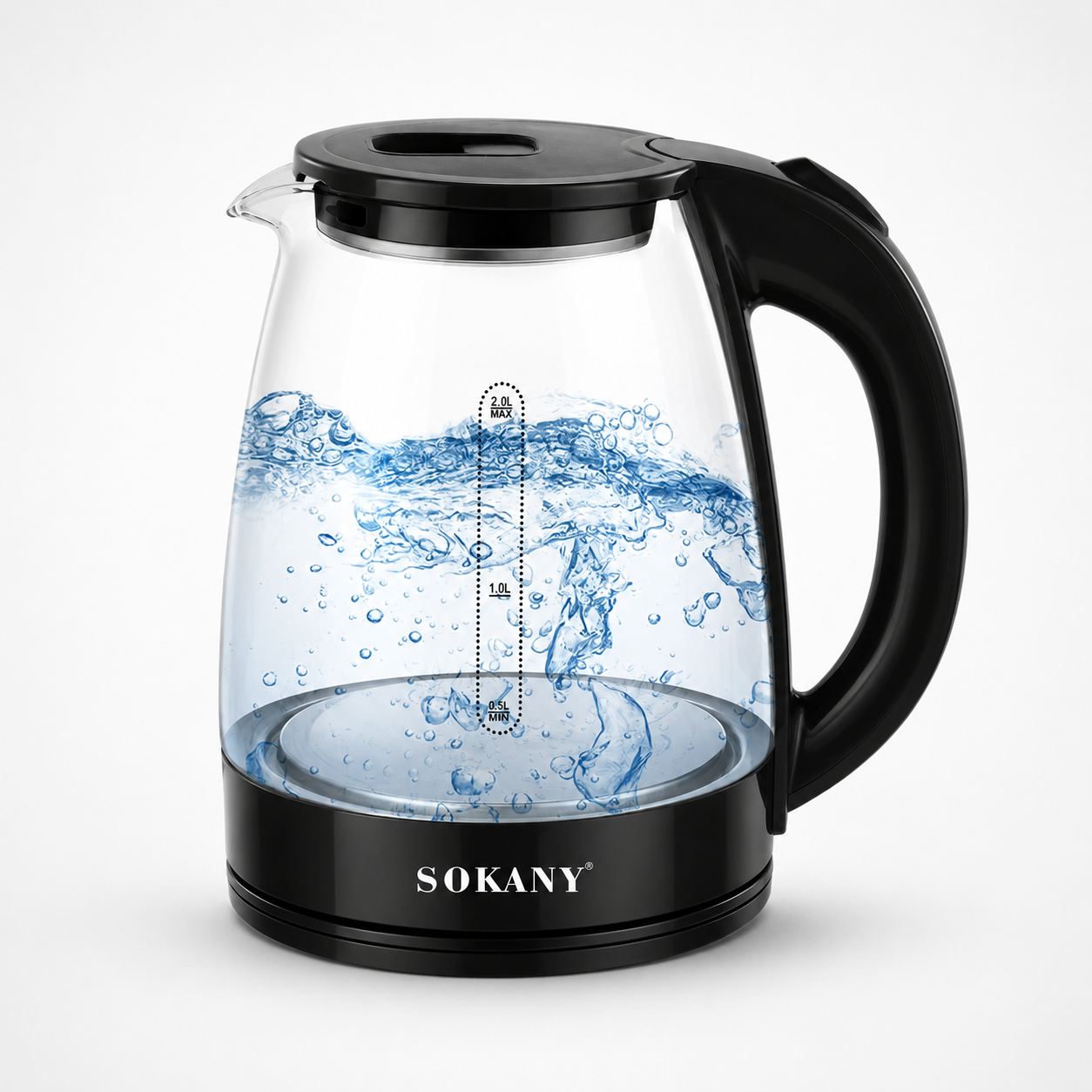Hervidor Eléctrico SOKANY 2 Litros ☕ Agua Caliente Rápida y Fácil