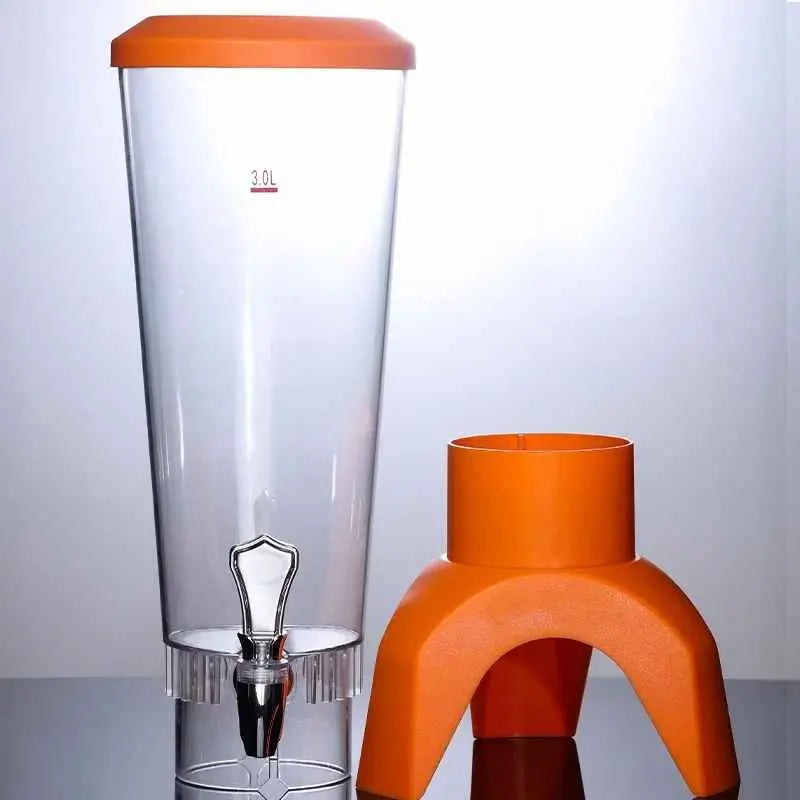 Torre Dispensador de Bebidas Tipo Jirafa 3.5L 🍻 Con Luz LED y Parlante para Fiestas