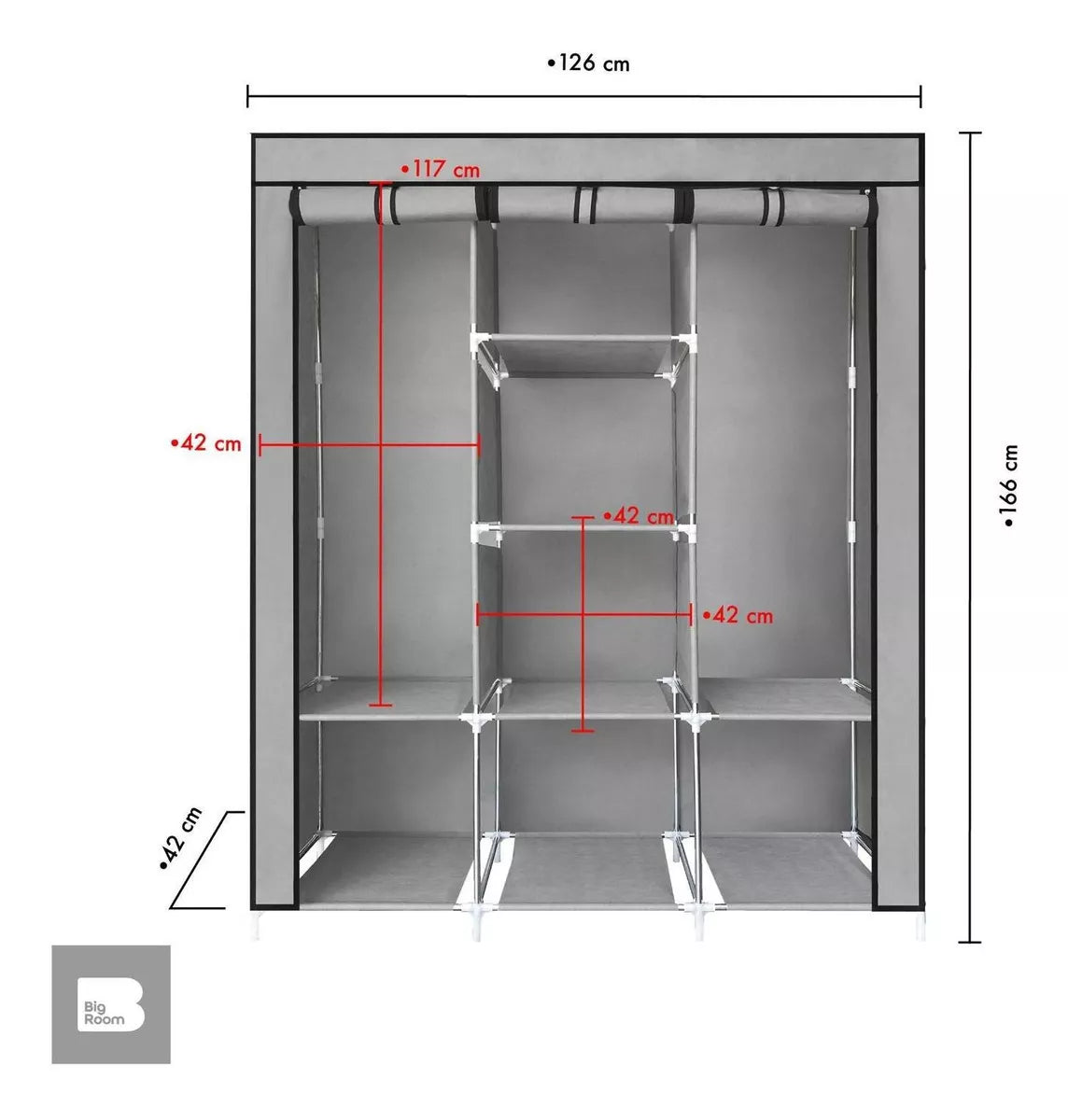 Closet Ropero Armable de 3 Puertas – Organiza y Ahorra Espacio 👕