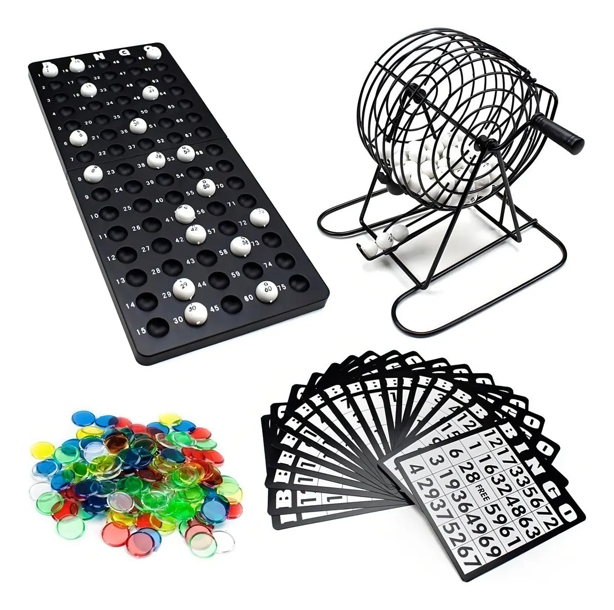 Bingo Clásico Familiar con 75 Balotas 🎲 Juego de Mesa Divertido para Niños y Adultos