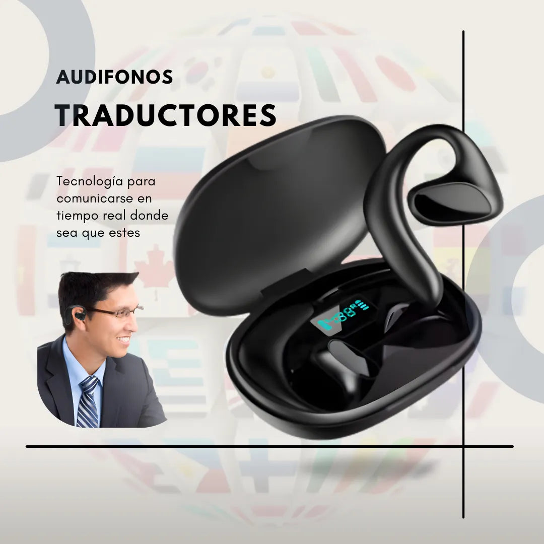Audífonos Traductor de Idiomas Inalámbricos – Traducción en Tiempo Real 🌍