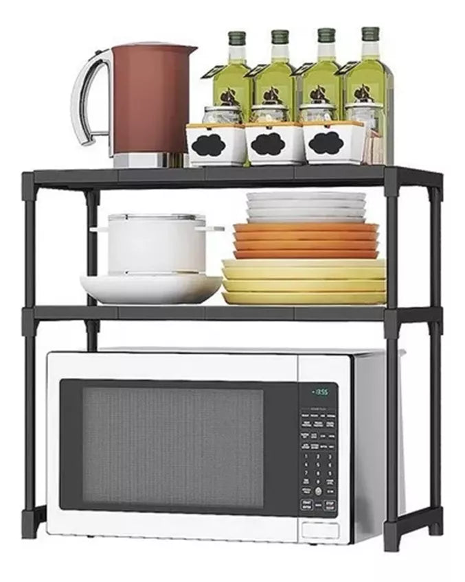 (1)Organizador Cocina Repisas 2 Niveles Horno Microondas