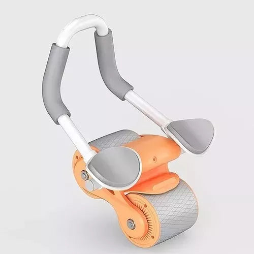 Rueda Abdominal Rebote Automático Con Temporizador Color Gris-naranja