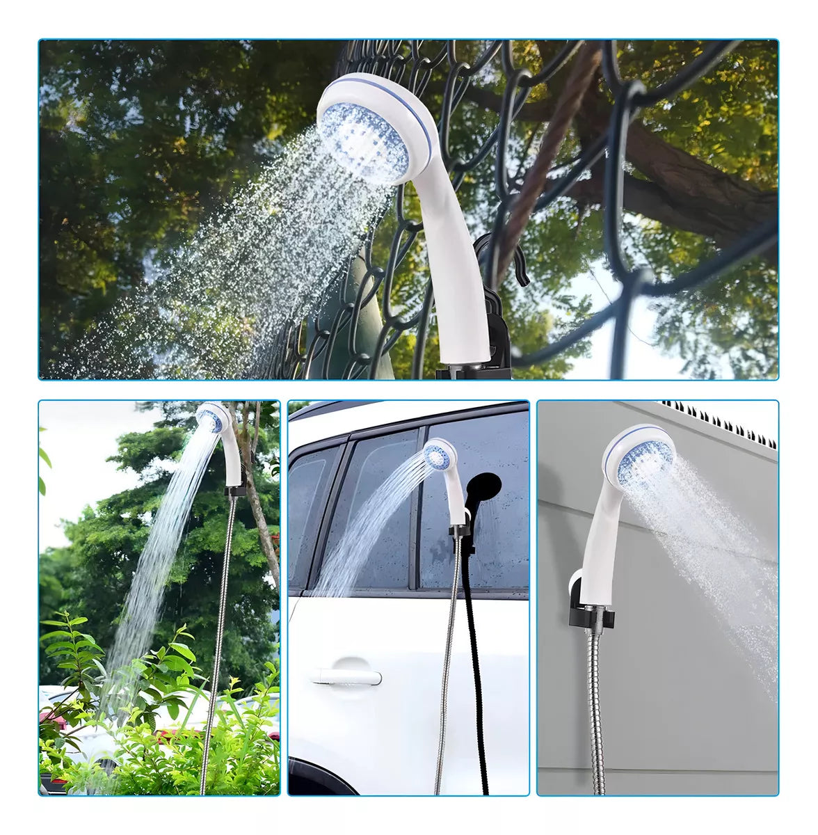 Ducha Portátil Recargable 🚿 Ideal para Camping y Emergencias