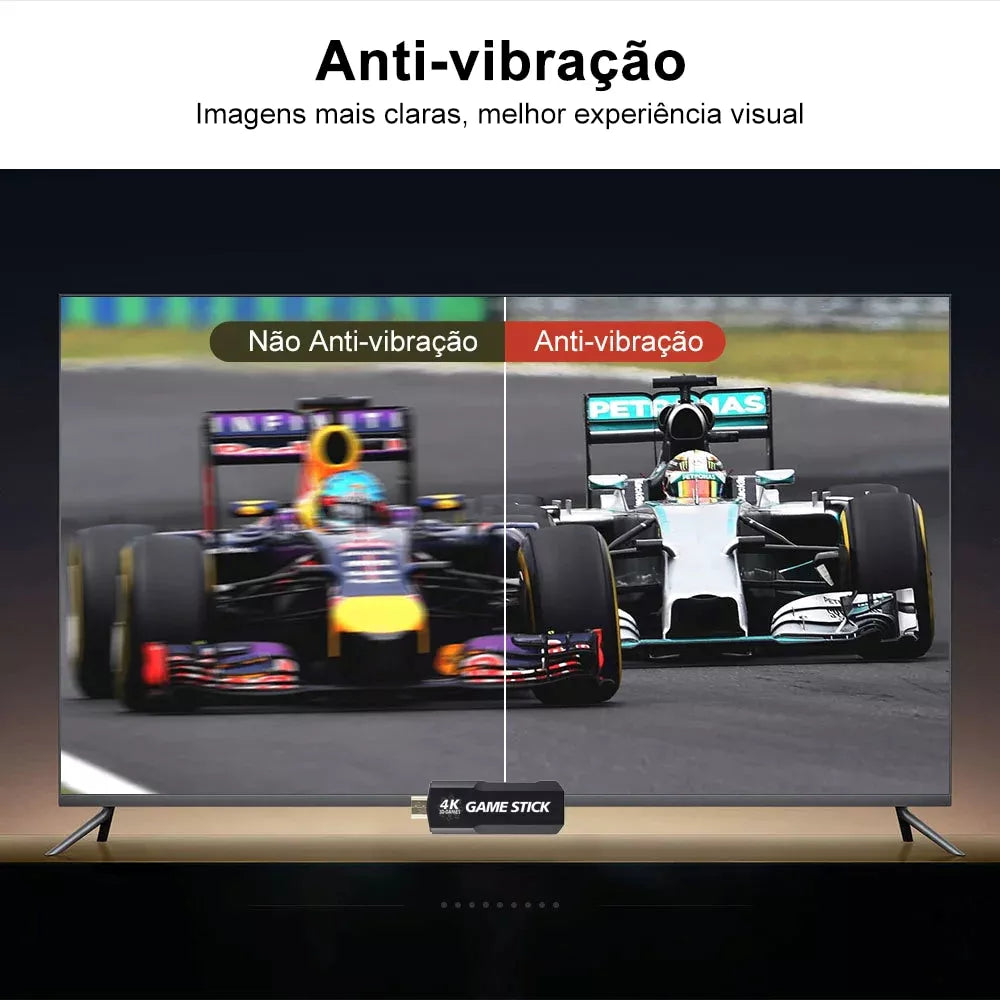 Videojuego Gamer Stick 4k para televisión con 02 controles
