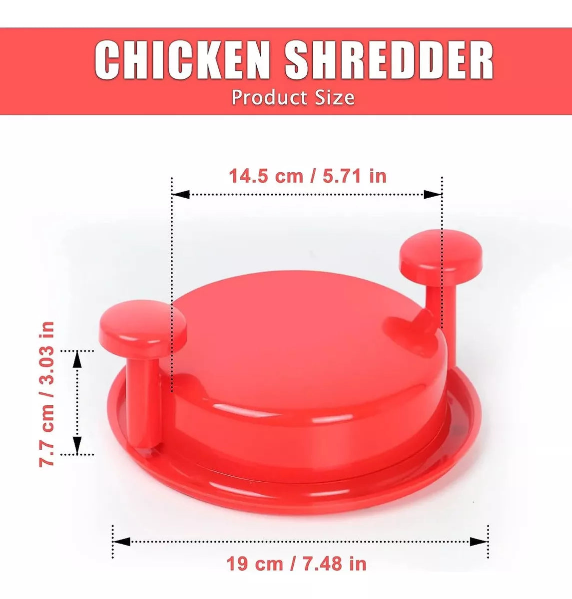 Desmenuzador de Carne y Pollo 🍗 Triturador Manual Rápido para Cocina