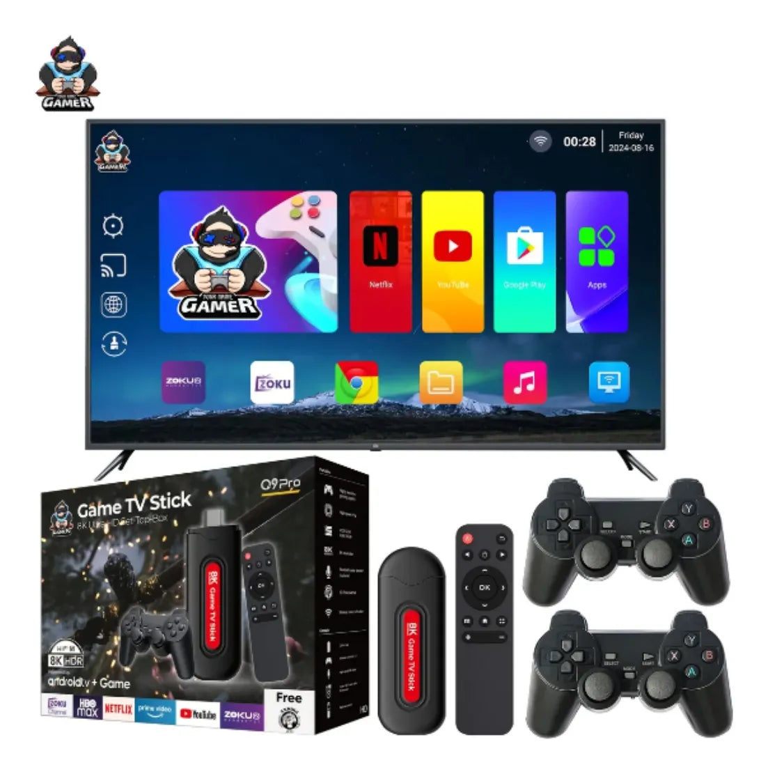 Consola Retro Q9 Pro HDMI 🎮 Incluye 2 Controles – Juegos Clásicos