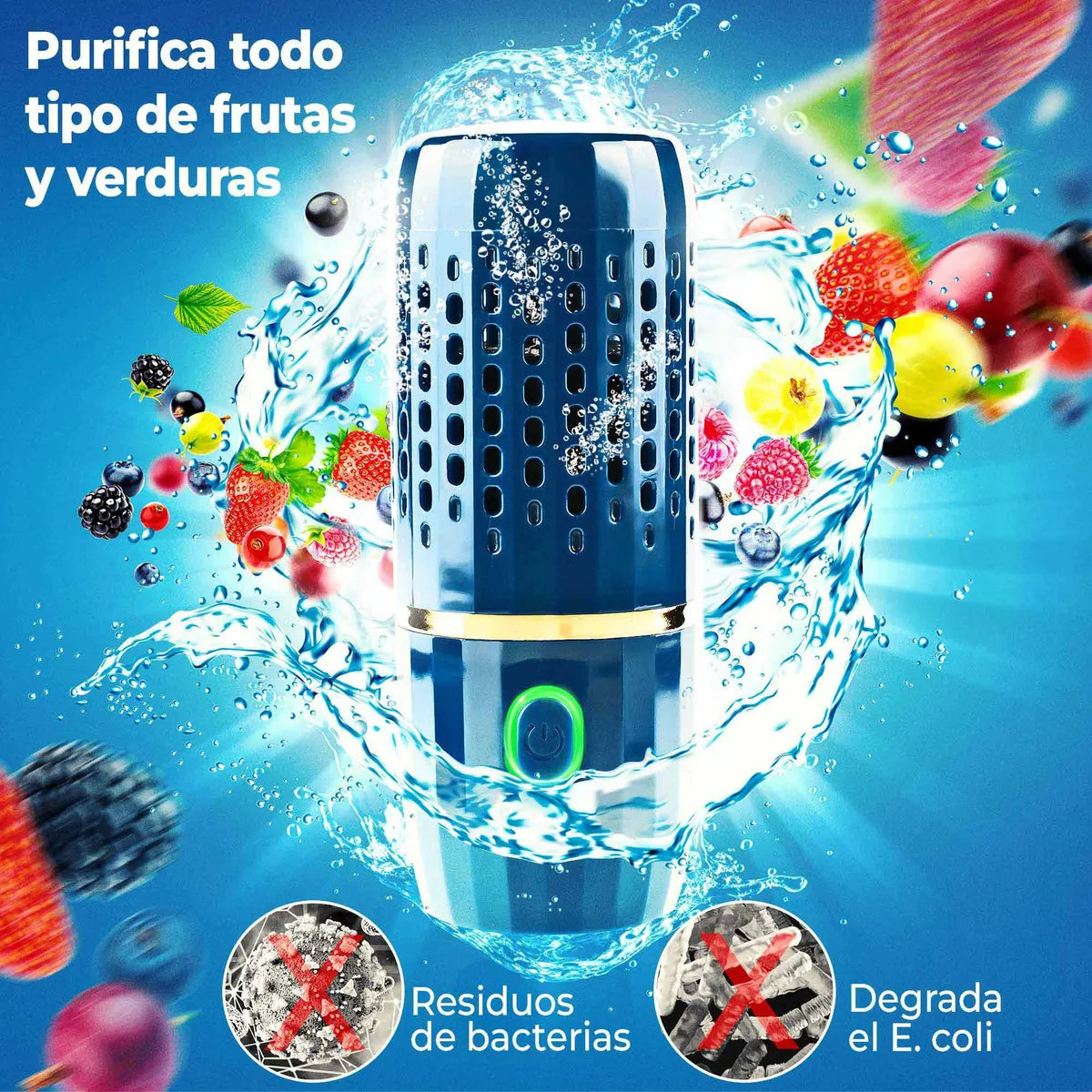 Purificador de Frutas y Verduras 💧 Limpieza de Alimentos con Agua