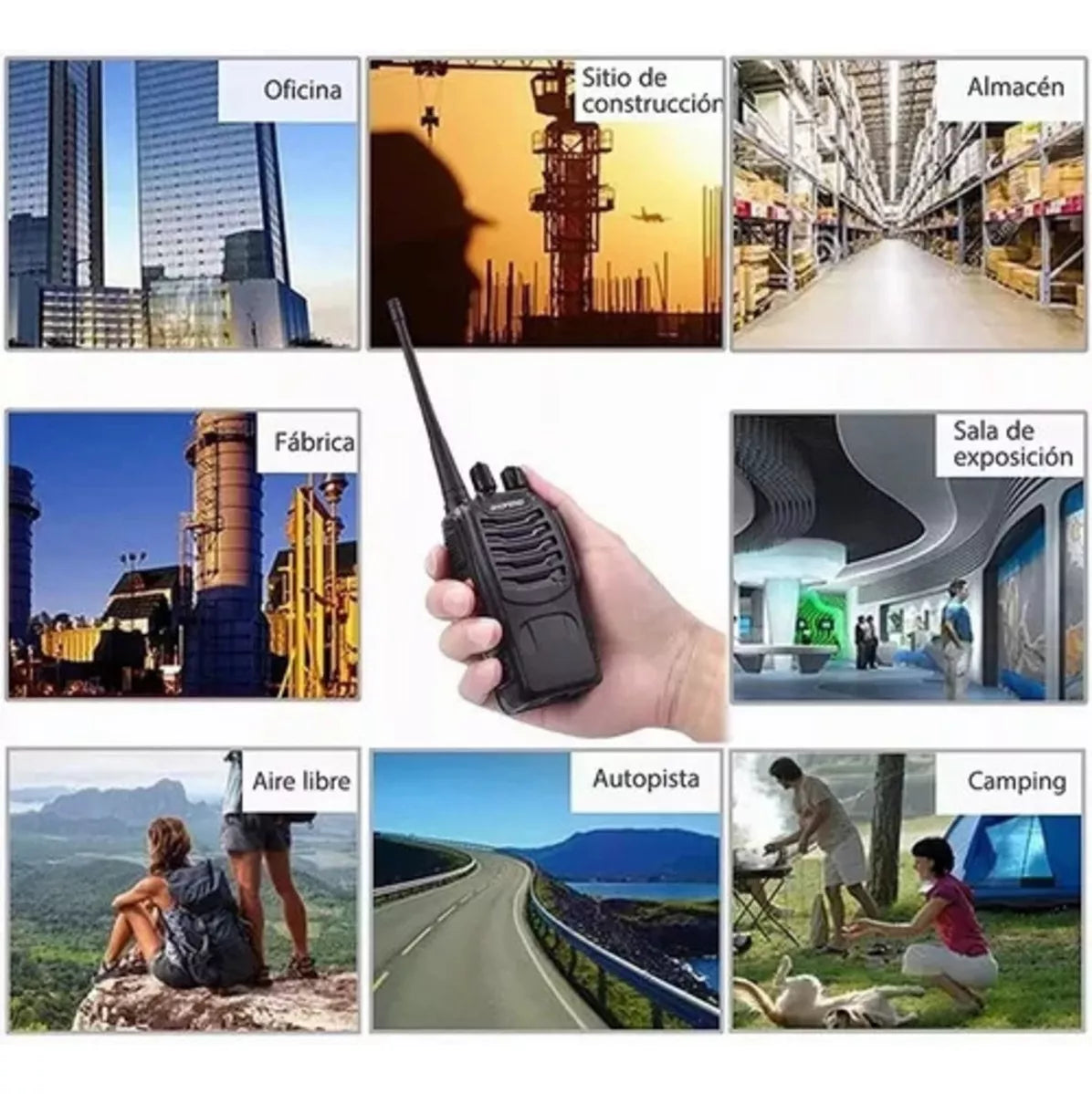 Kit x4 Radios Baofeng BF-888S 📻 Walkie Talkie UHF con Auricular