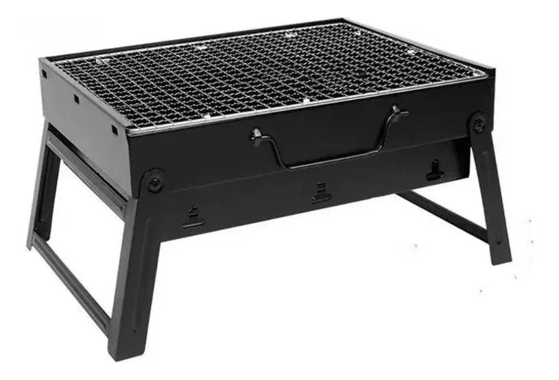 Parrilla Asador de Carbón Plegable 🔥 Mini Portátil para Camping y Aire Libre