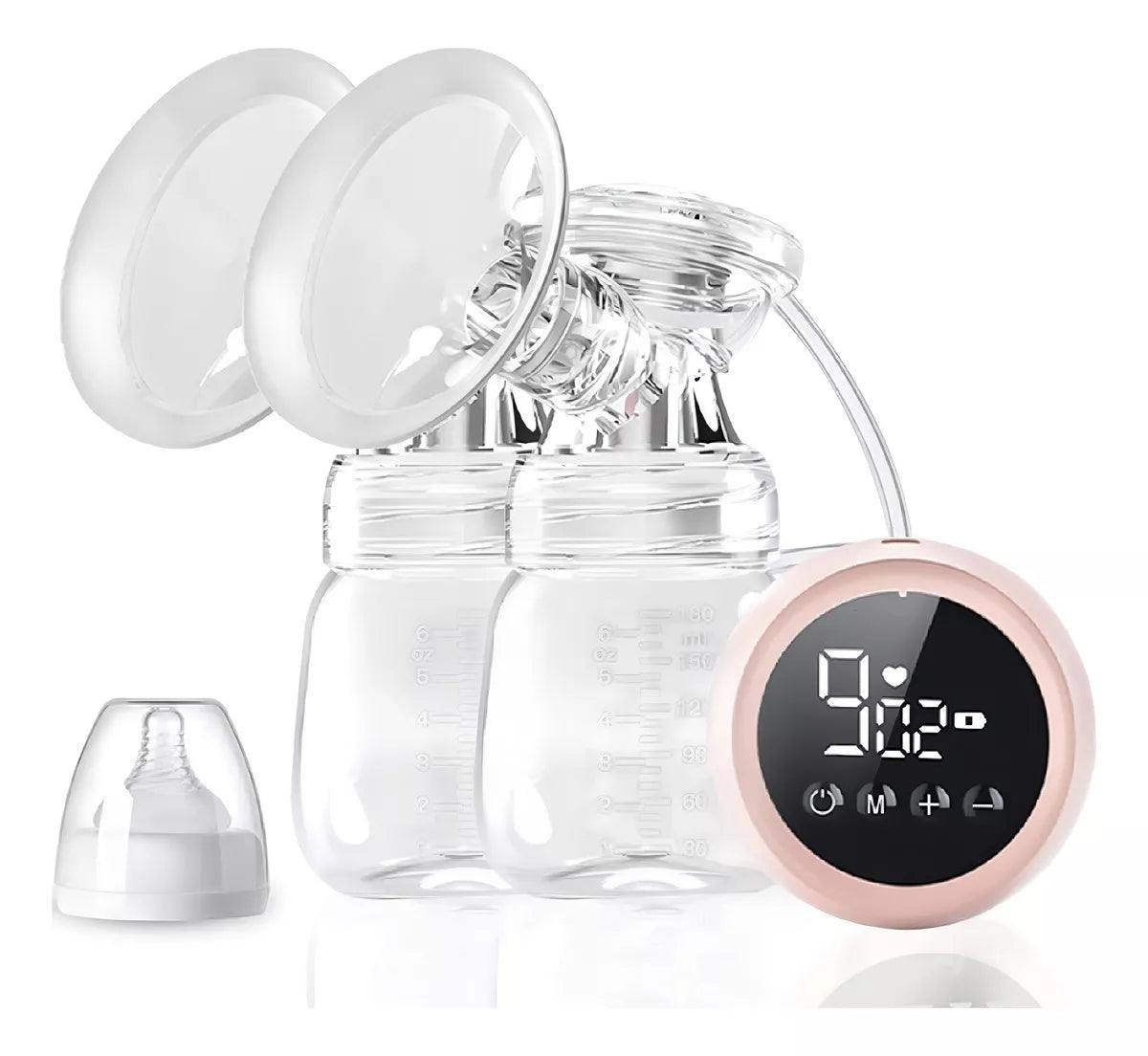 Sacaleches Inalambrico Doble, Extractor De Leche 180ml Doble