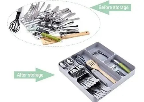 Organizador de Cubiertos y Utensilios para Cajón 🍴 Mantén tu Cocina Ordenada y Funcional