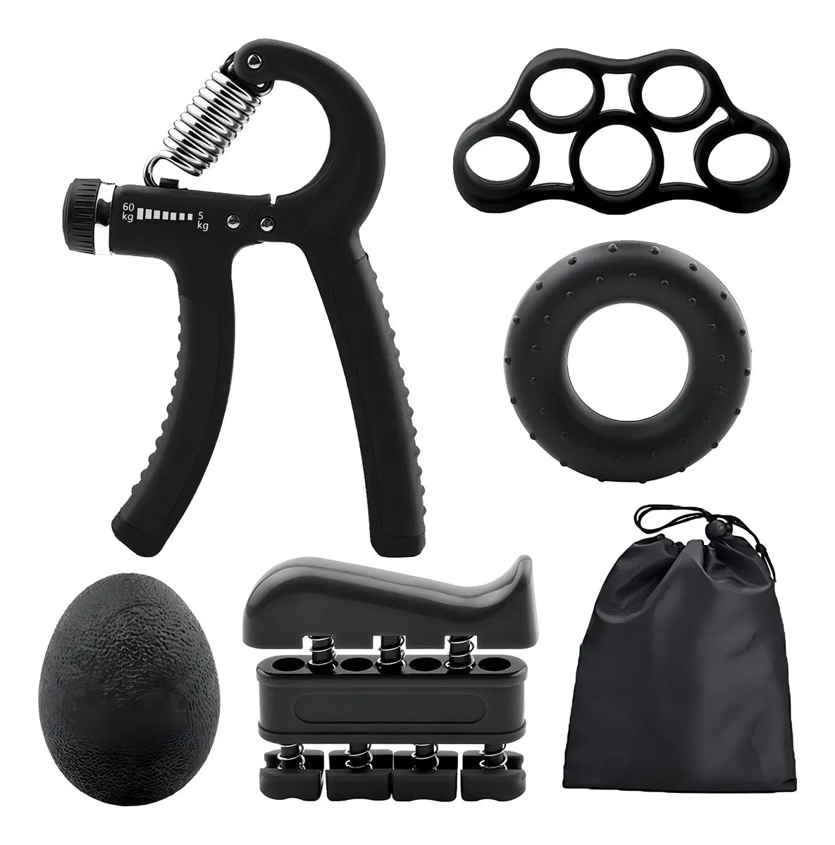 Kit de Ejercicios para Dedos, Manos y Muñecas 💪 5 Piezas de Fortalecimiento