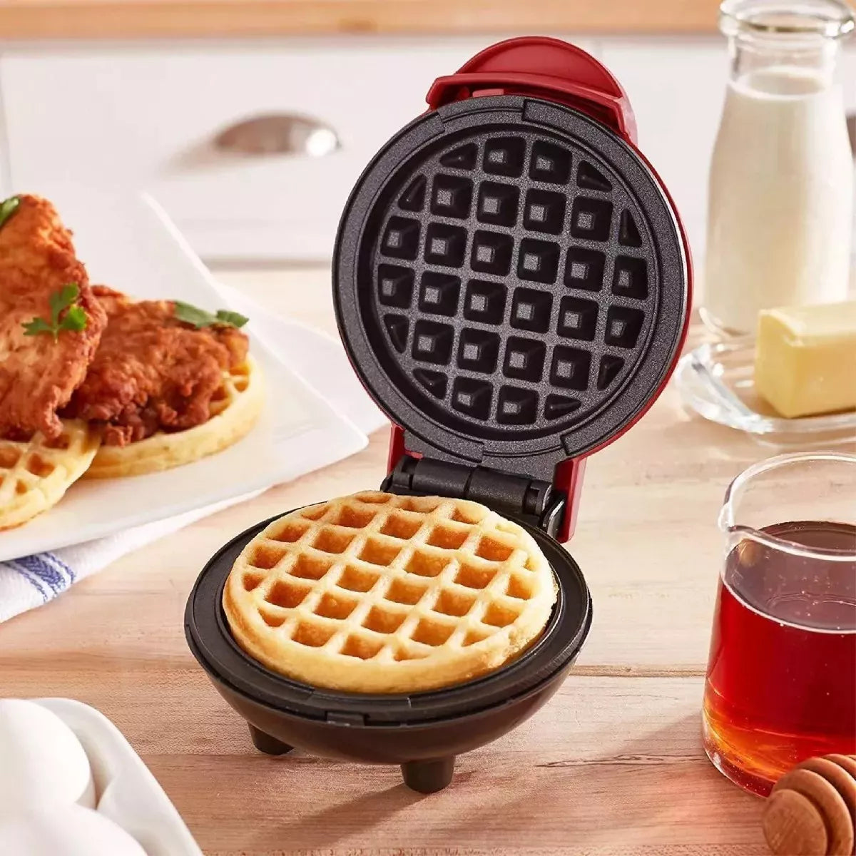 Combo Mini Waflera + Batidor Eléctrico 🧇 Desayunos Rápidos en Casa