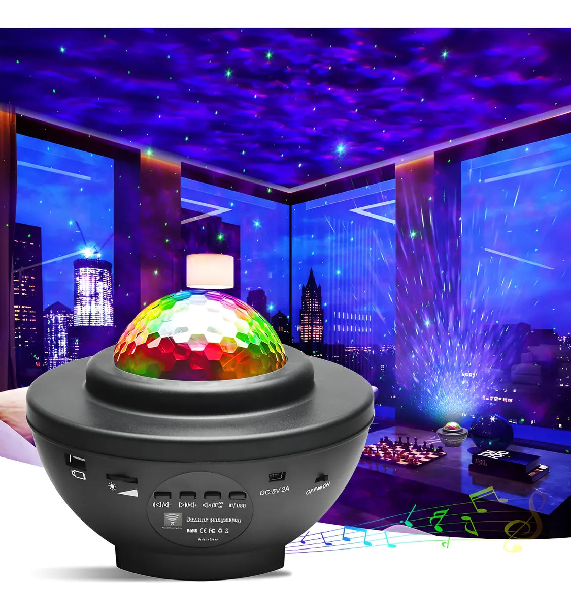 Proyector Galaxia con Parlante Bluetooth – Nebulosa LED Espacial 🌌