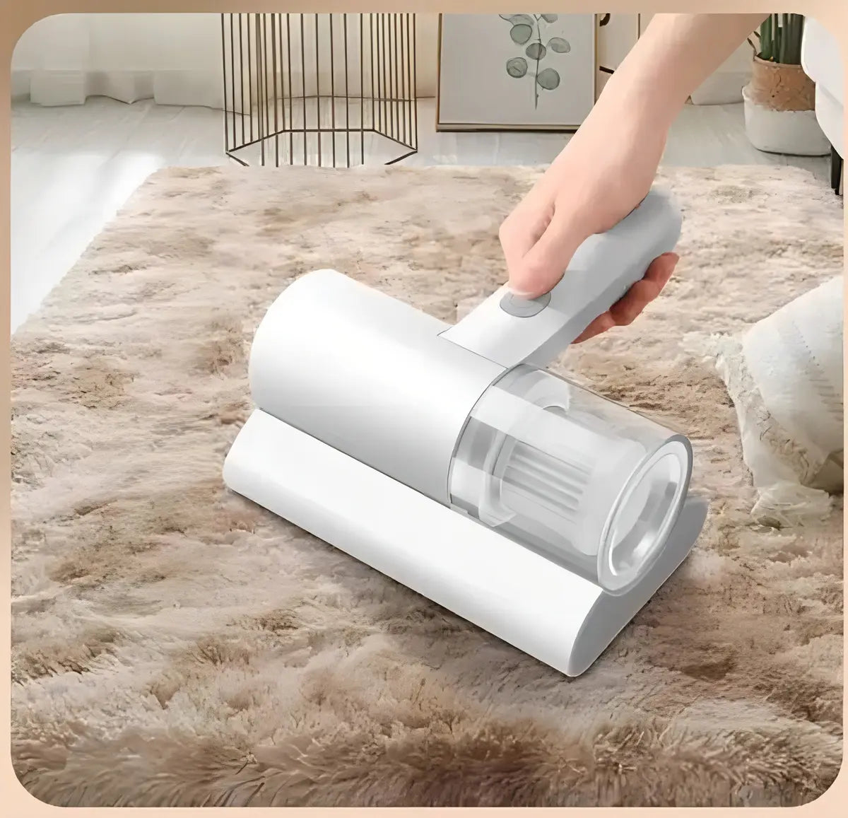 Aspiradora Anti Ácaros Luz Uv Portátil, 110 V/220 V Color Blanco 12