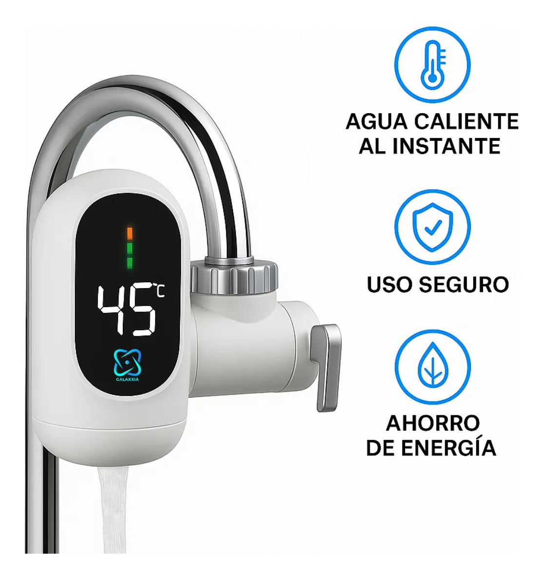 Grifo Eléctrico Calentador de Agua 🚰 Agua Caliente Instantánea