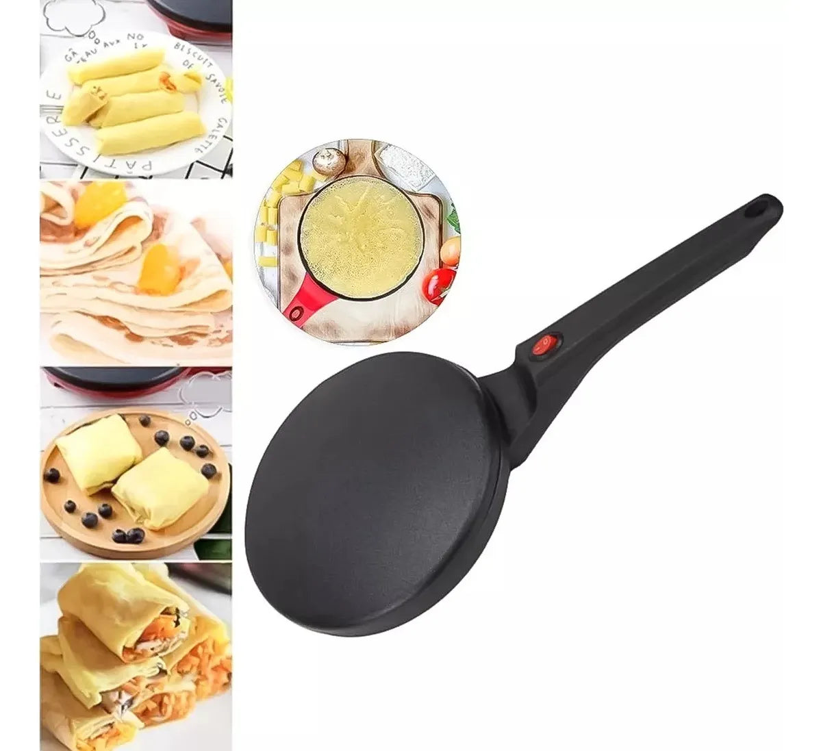Máquina Eléctrica para Crepes Sokany – Antiadherente y Fácil de Usar 🥞