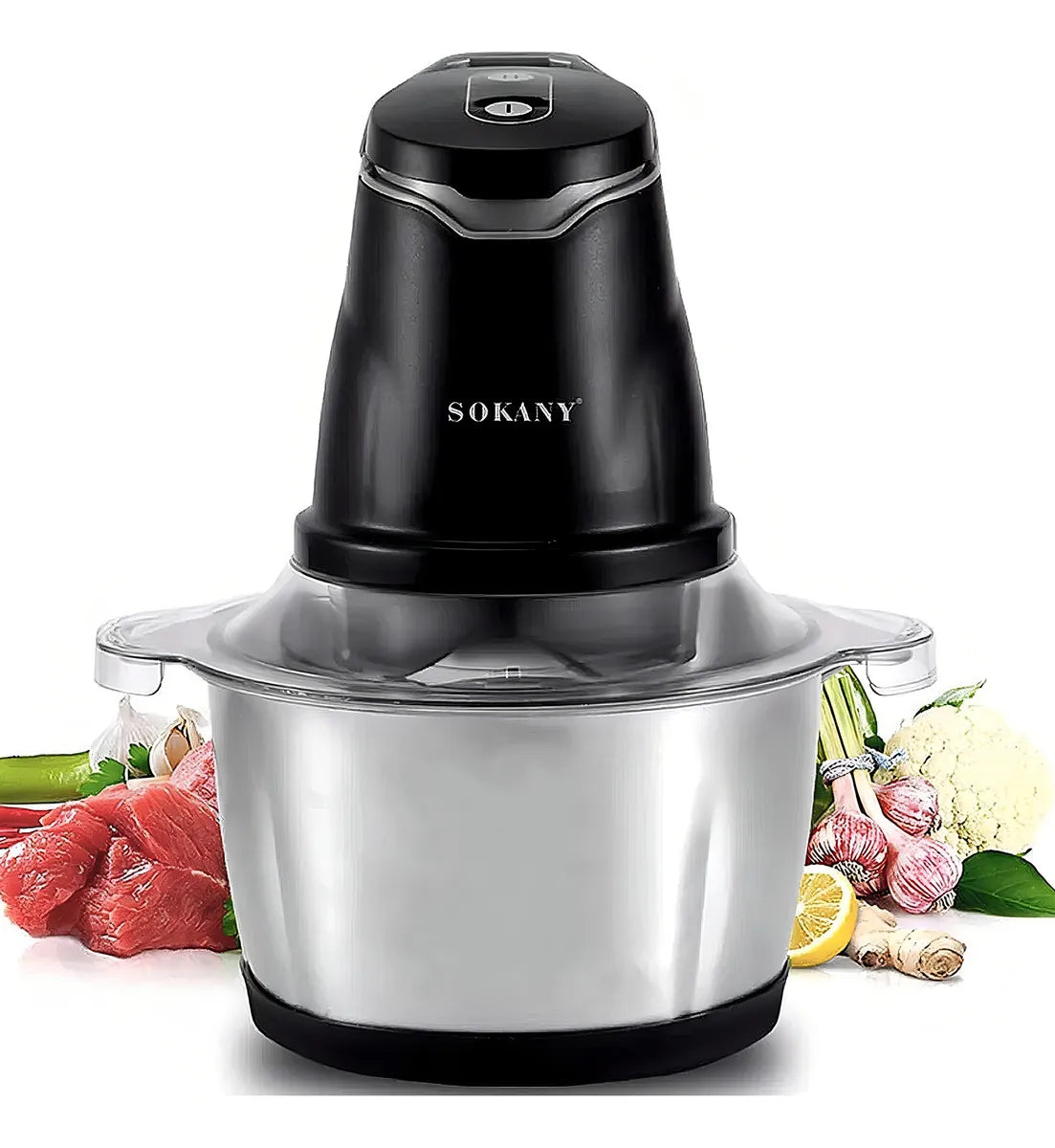 Picadora Eléctrica Sokany 🥕 Procesador de Alimentos Rápido y Potente