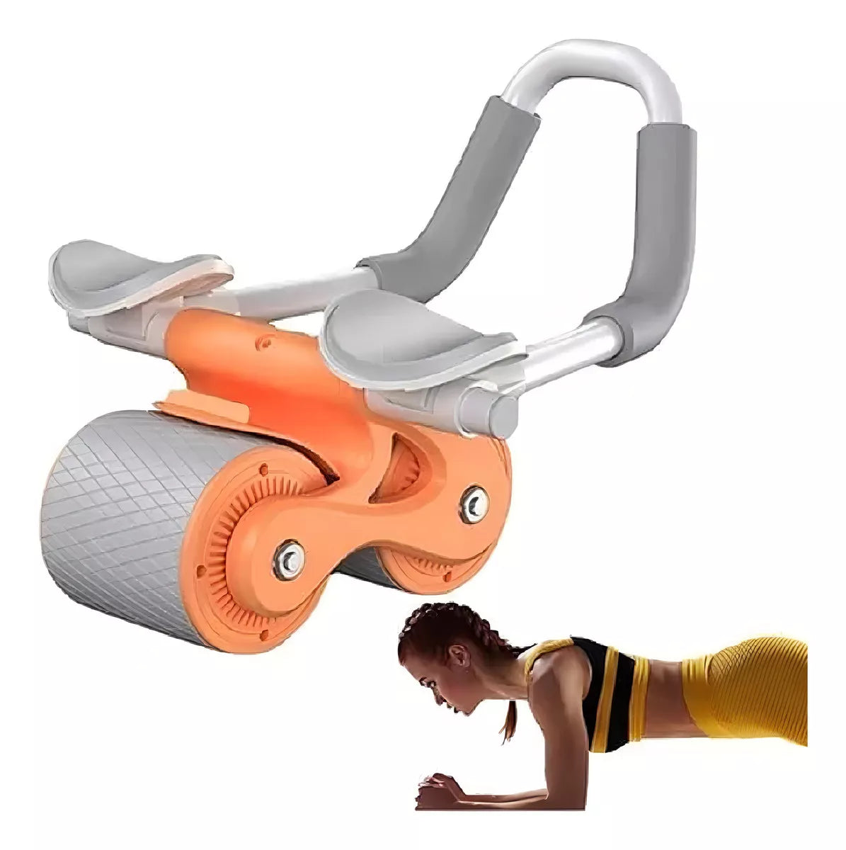 (1)Rueda Abdominal Con Auto Rebote + Temporizador Y Minitapete