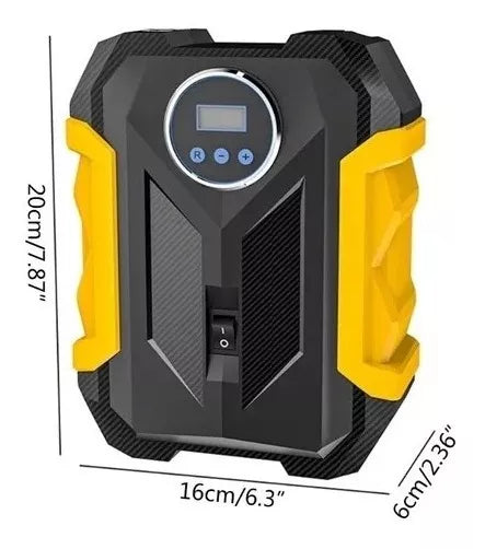 Compresor de Aire Portátil Digital 🚗 Inflador Eléctrico para Carro y Moto con Pantalla LED