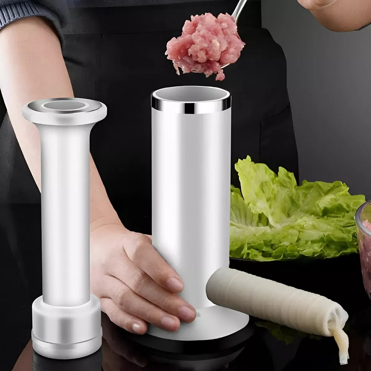 Maquina Embutidor Carne Salchichas Embutidos Manual 2 En 1