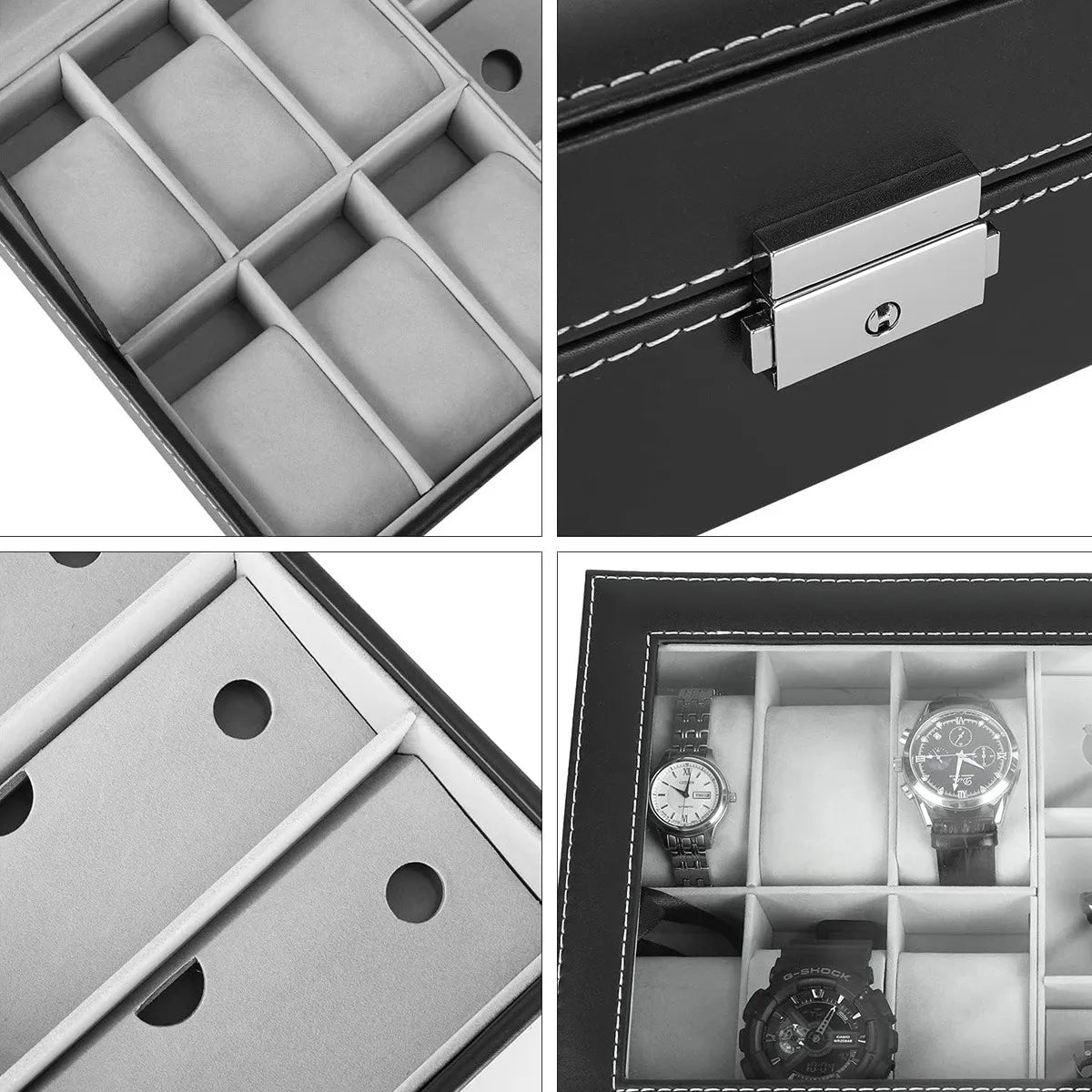 Estuche Organizador de Relojes y Gafas – Exhibición Elegante y Segura ⌚