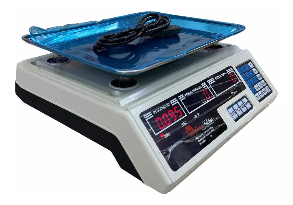 Balanza Liquidadora Electrónica 40kg Digital Gramo En Gramo